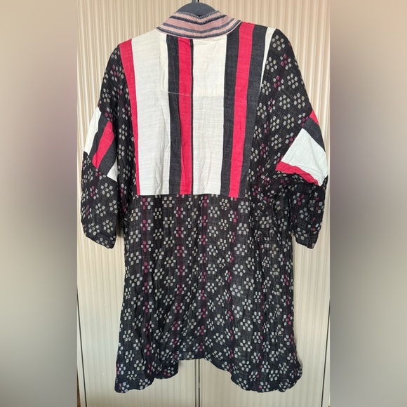 ACE & JIG Kasuri Kimono Jacket Size S Cotton Stripe RARE - Picture 8 of 9